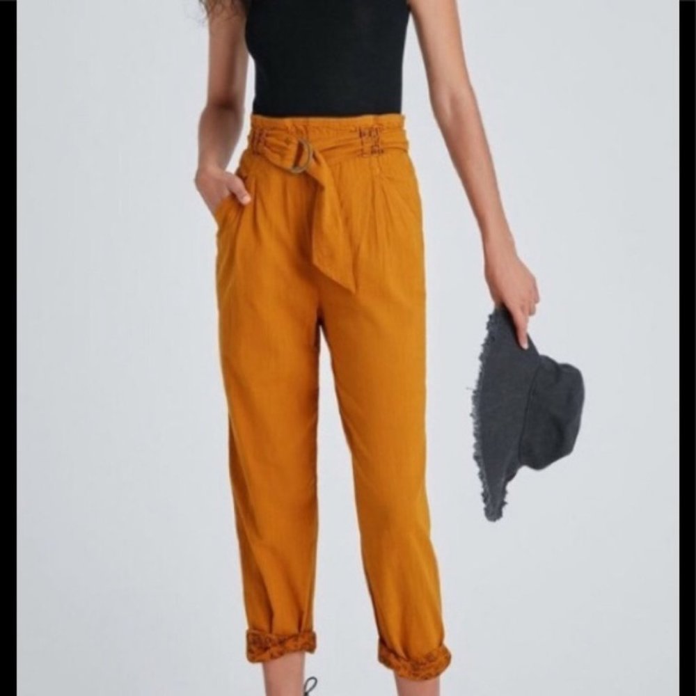 NWT Anthropologie Malin utility pants high waist m